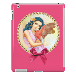 Blue Haired Elf And Her Galah Realistic Painting iPad Case