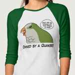 owned by a green quaker long sleeve t-shirt
