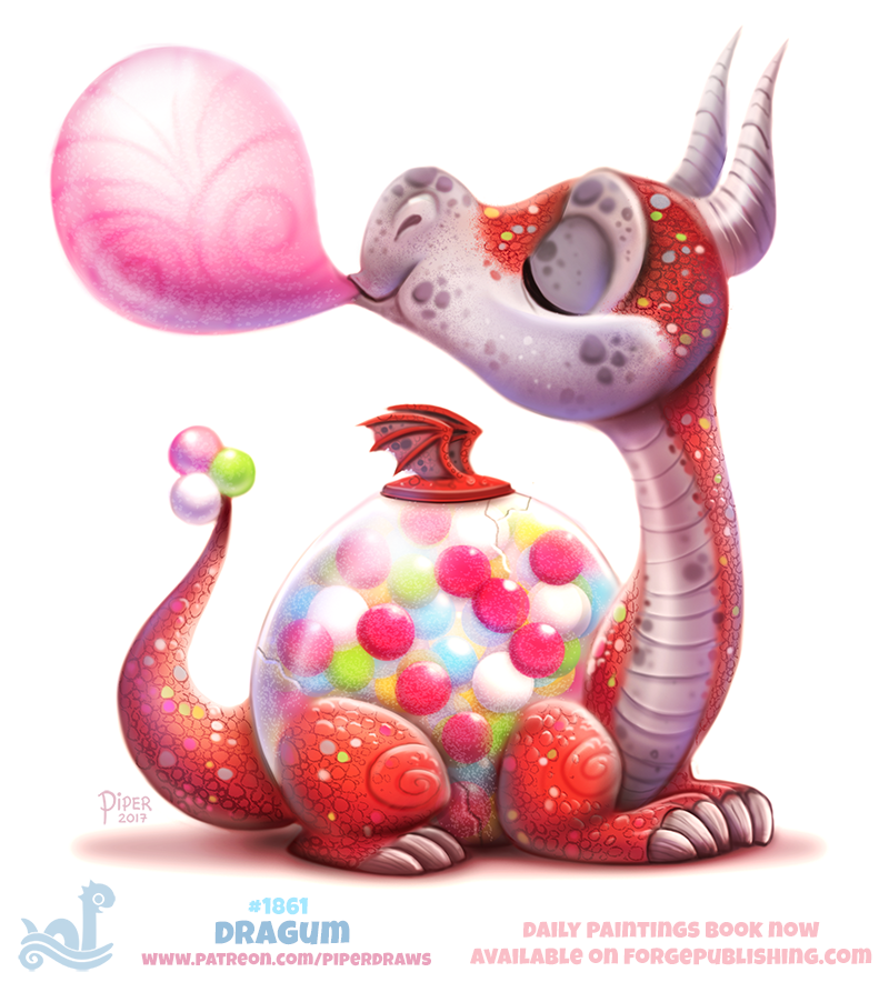 Daily Paint 1861# Dragum by Cryptid-Creations