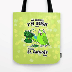 St. Patrick's day parrot Tote Bag