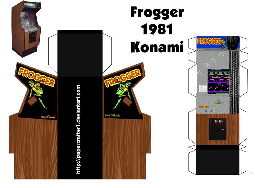 Frogger Paper Arcade Template by Papercrafter1 on DeviantArt