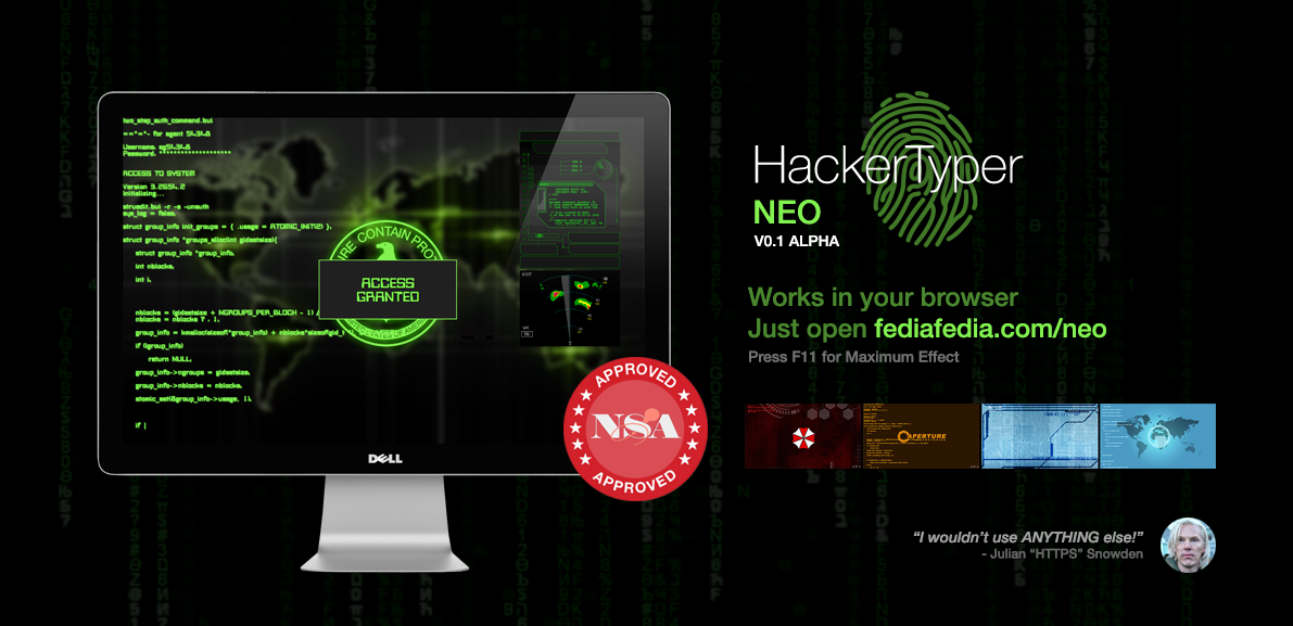 [webapp] HackerTyper NEO New Domain by fediaFedia on DeviantArt