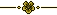 Pixel Flower Divider - Golden