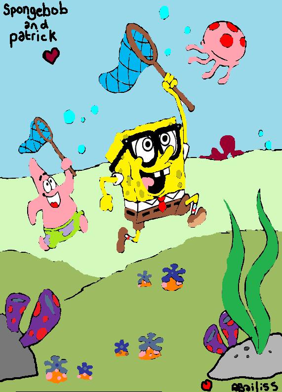 Spongebob and Patrick my intrp by black-eyes-toad on ...
