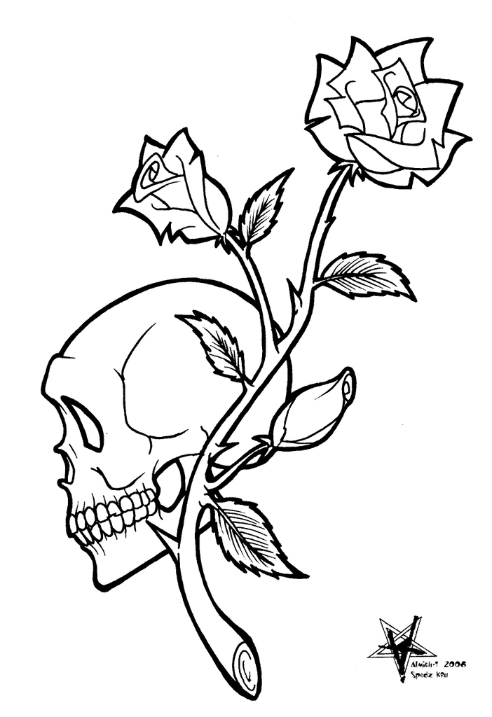 Skull and Roses Flash by Almigh-T on DeviantArt