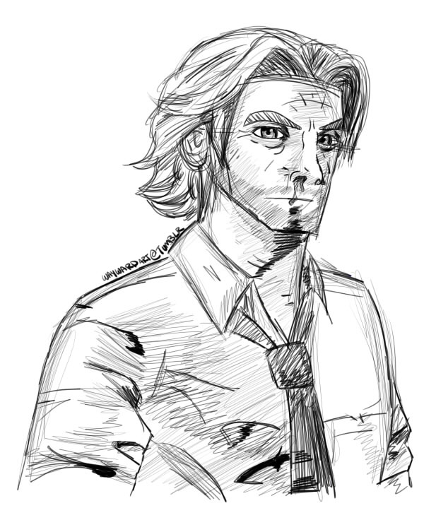 The Wolf Among Us: Bigby Wolf .:. Lineart. by GoodMorningFate on DeviantArt