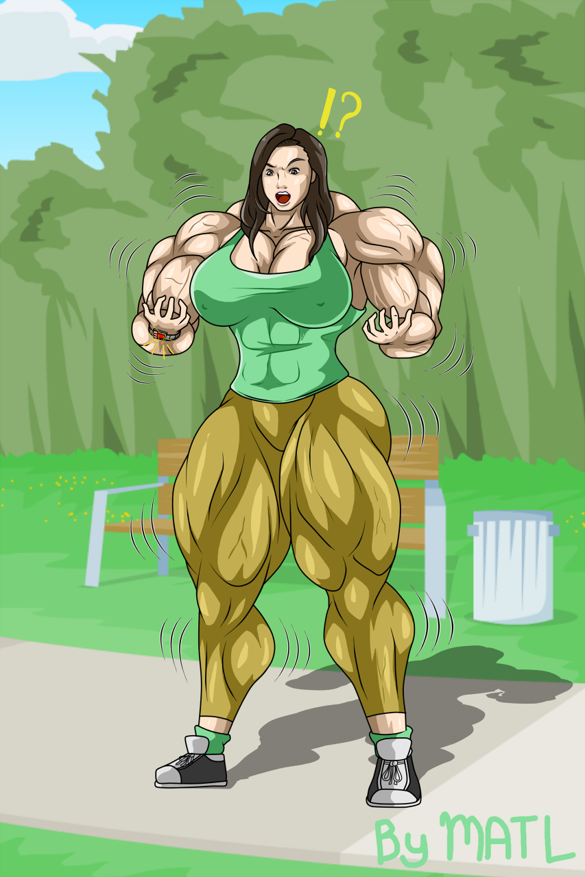 she hulk muscle growth anime girl