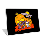 Cute birds halloween party laptop skin
