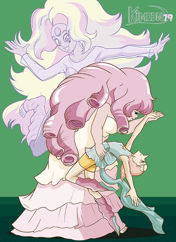 The beautiful dance of Rose Quartz and Pearl in Steven Universe...