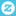 Zazzle (blue, white, blue, square) Icon ultramini