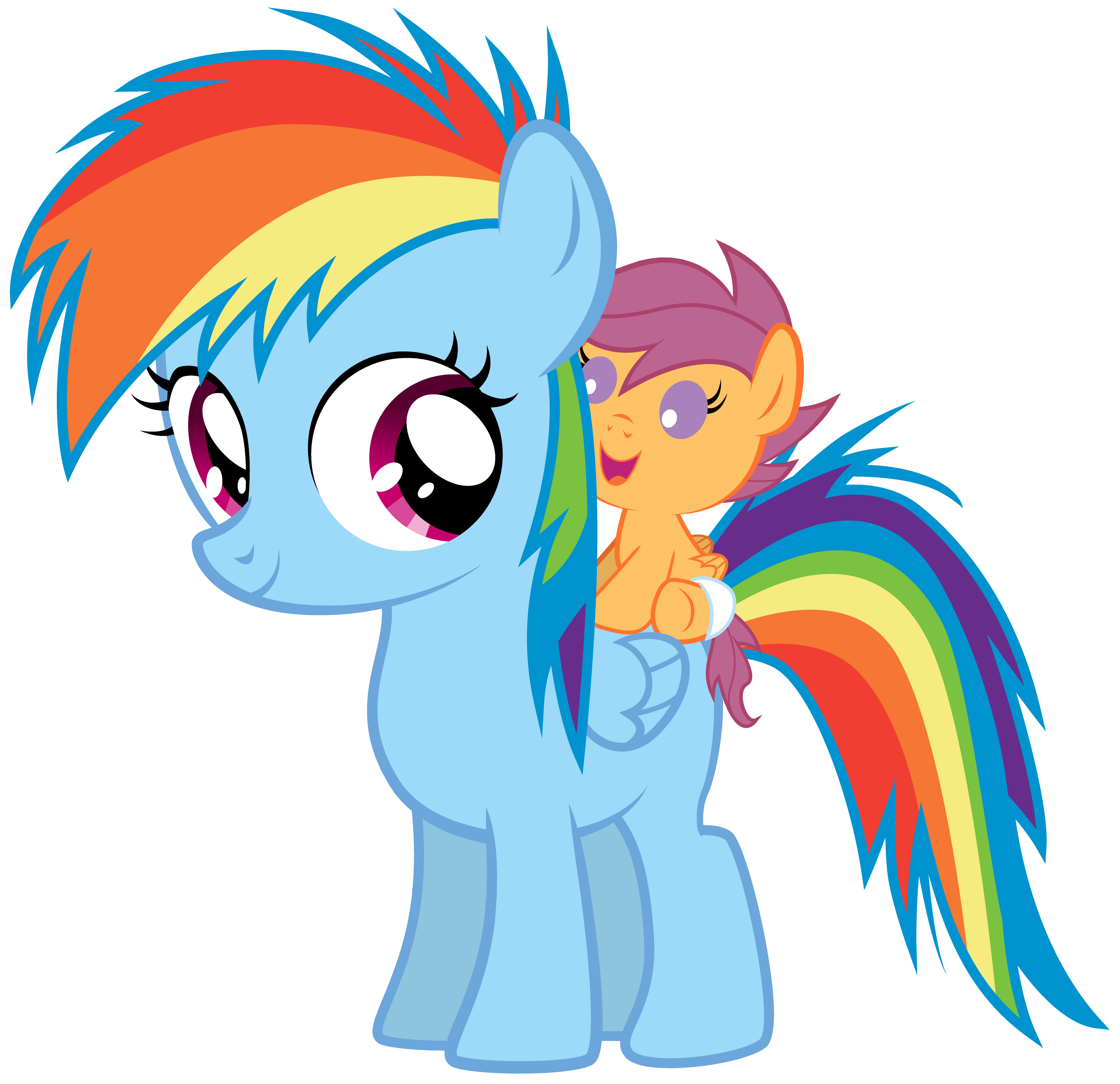 mlp coloring pages rainbow dash filly vector - photo #6