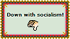 Stamp - Down with socialism by fmr0