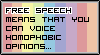 Free Speech Means ALL Speech! by TheArtFrog