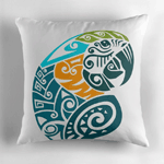 Blue And Gold Macaw Tribal Tattoo Pillow