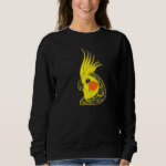 Cockatiel Parrot Tribal Tattoo Sweatshirt