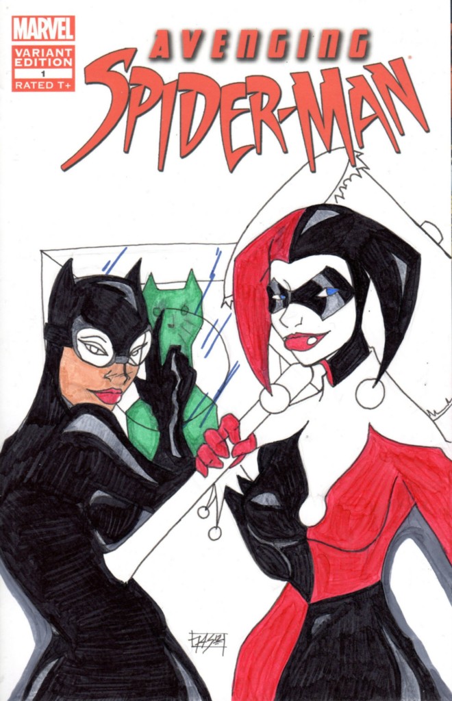 Sketch Contest: Harley Quinn and Catwoman by SenjiMakoto on DeviantArt