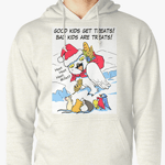 Funny snowy owl santa meme hoodie