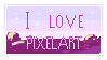 I love pixel art stamp #1 by ToxicStamps