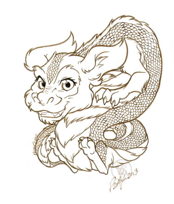 falcor the luck dragon coloring pages - photo #4