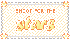 stamp (#045) - Shoot For The Stars by peachkonpeito