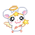 Hamtaro Mouse Emoji-08 (Heart Angel) [V1]