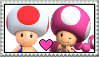 Toad x Toadette Stamp by Pegasister28