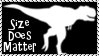 Size Does Matter T-Rex Stamp by dA--bogeyman