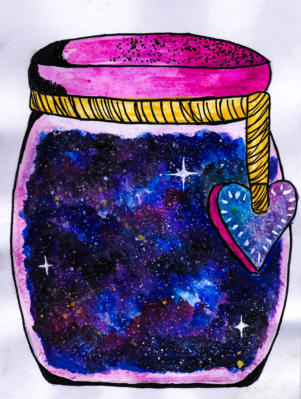 Galaxy Jar by Orphicallygenous on DeviantArt