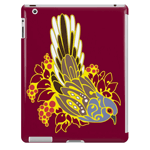 Diamond dove bird tribal tattoo iPad case