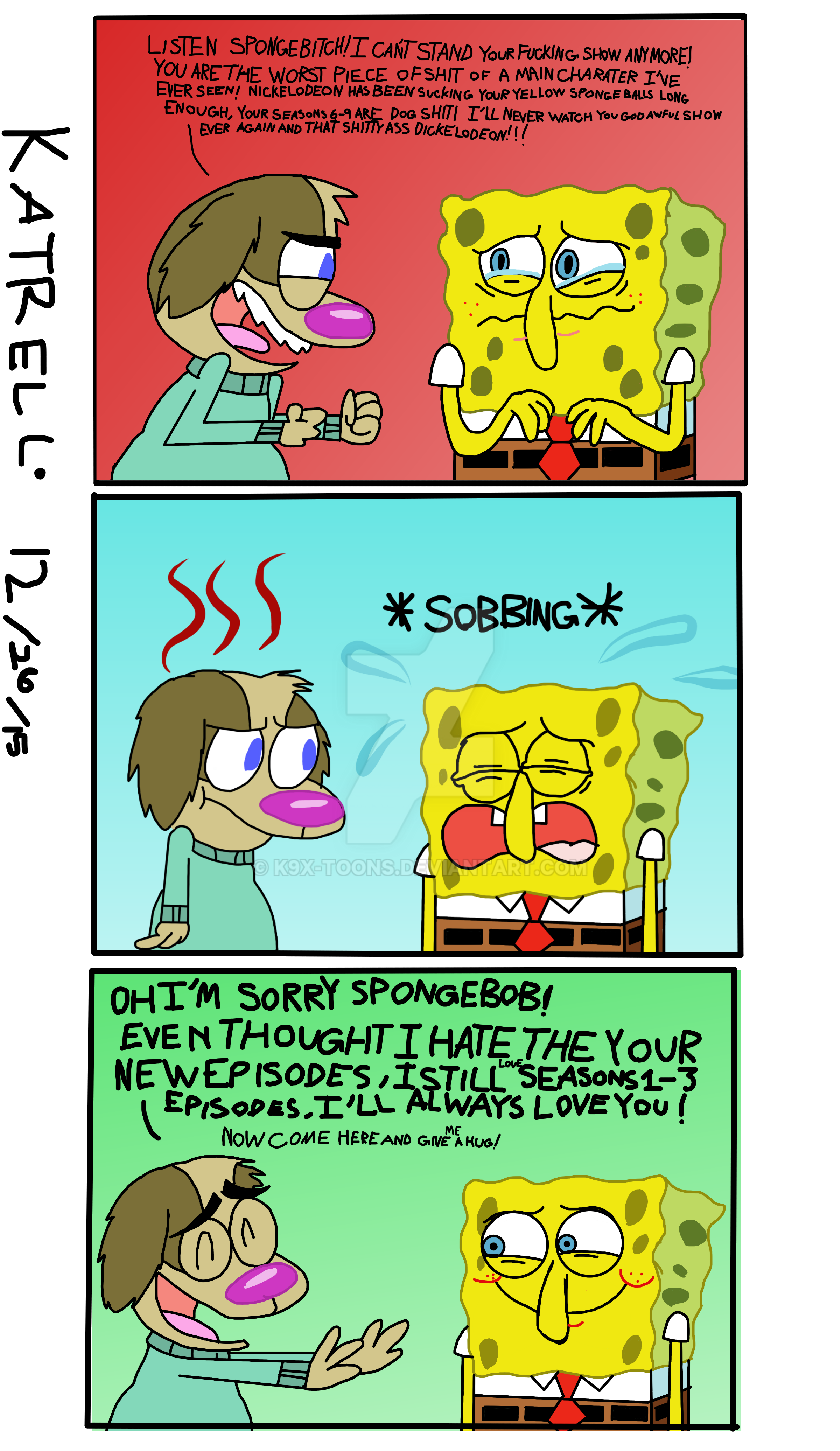 Old SpongeBob New SpongeBob Haters In A Nutshell By K9X Toons N