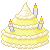Lemon Cake Type 4 with candles 50x50 icon