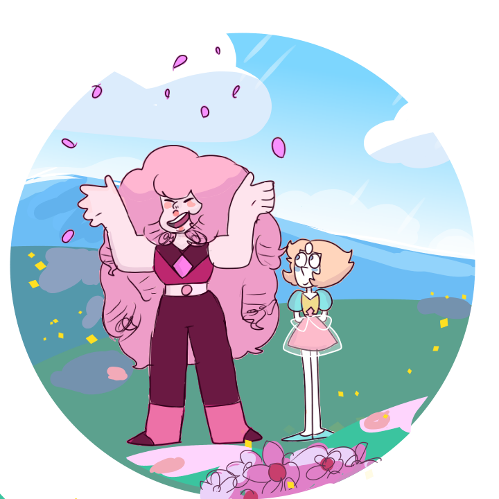 Rose and Pearl from Steven universe! Now We're Only Falling Apart was a fantastic episode, I loved it sm