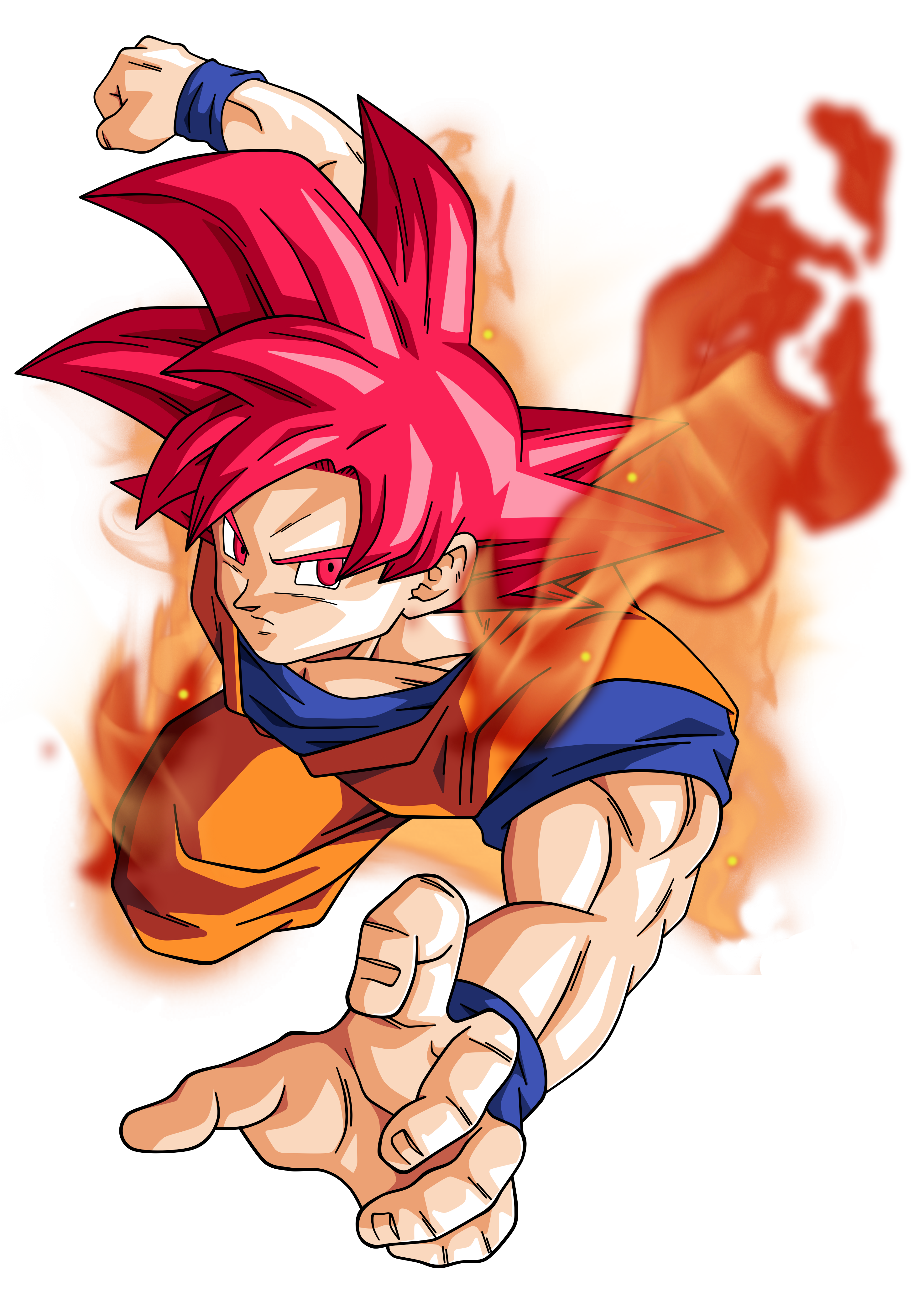 Goku super saiyan god by BardockSonic on DeviantArt