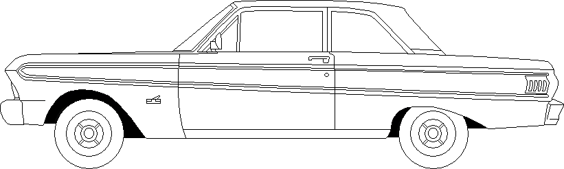 1964 Mustang Drawing