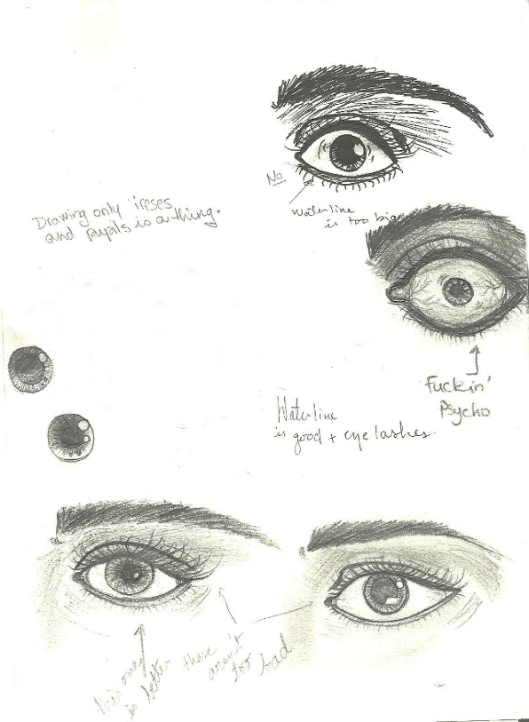 More eye sketch practices by Bloodkinks on DeviantArt