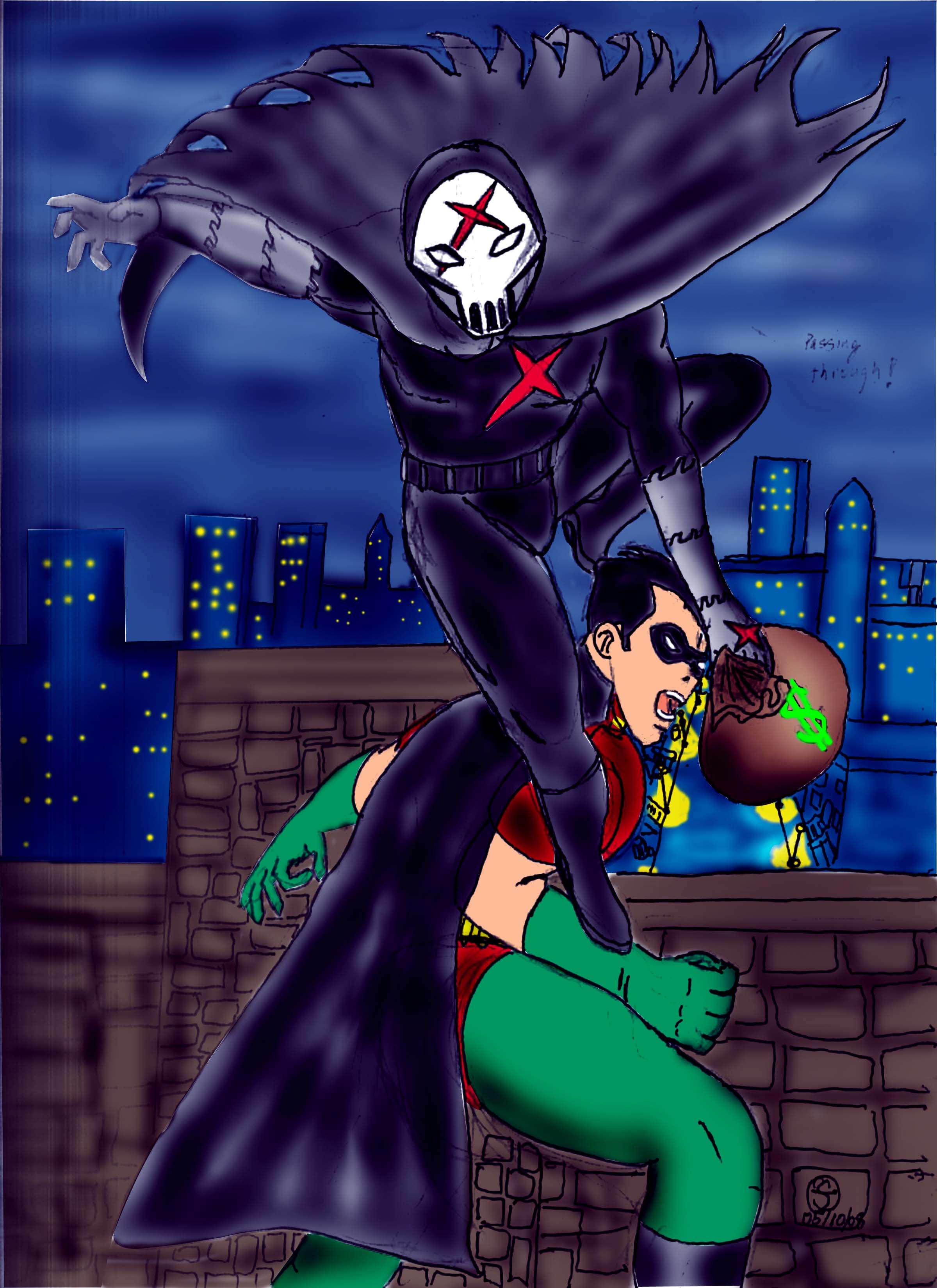 Red-X and Robin by Delta1707 on DeviantArt