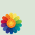 Rainbow Flower by cutecolorful