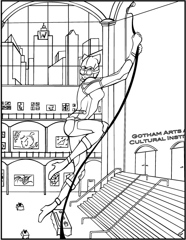 Catwoman Coloring Book Page by MajorWhoaButWhy on DeviantArt