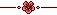 Pixel Flower Divider - Red