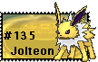 Pokemon X/Y Stamp: Jolteon by FableDreams
