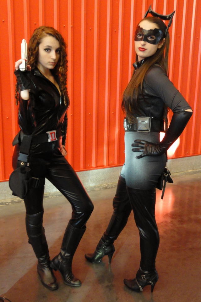 NYCC'12 Black widow and Catwoman by zer0guard on DeviantArt