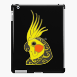 Cockatiel Parrot Tribal Tattoo iPad Case