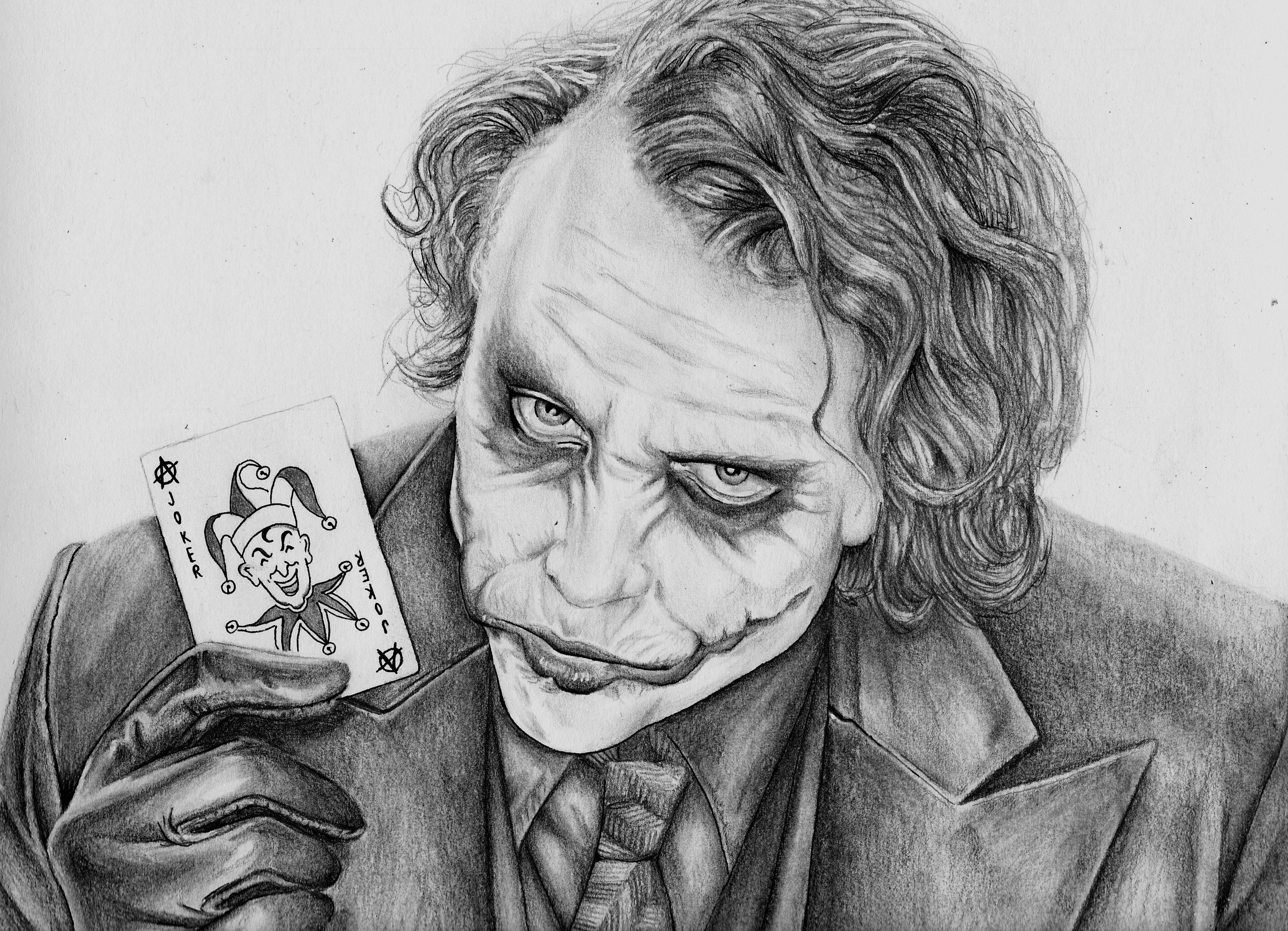 Dark Knight Joker Drawing Heath Ledger
