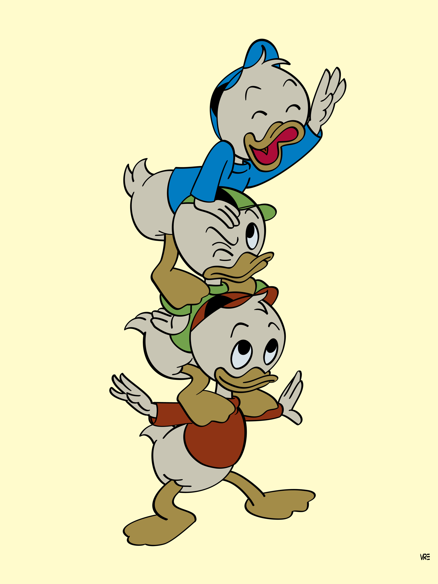 Huey Dewey And Louie By Mcre On Deviantart