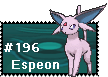 Pokemon X/Y Stamp: Espeon by FableDreams