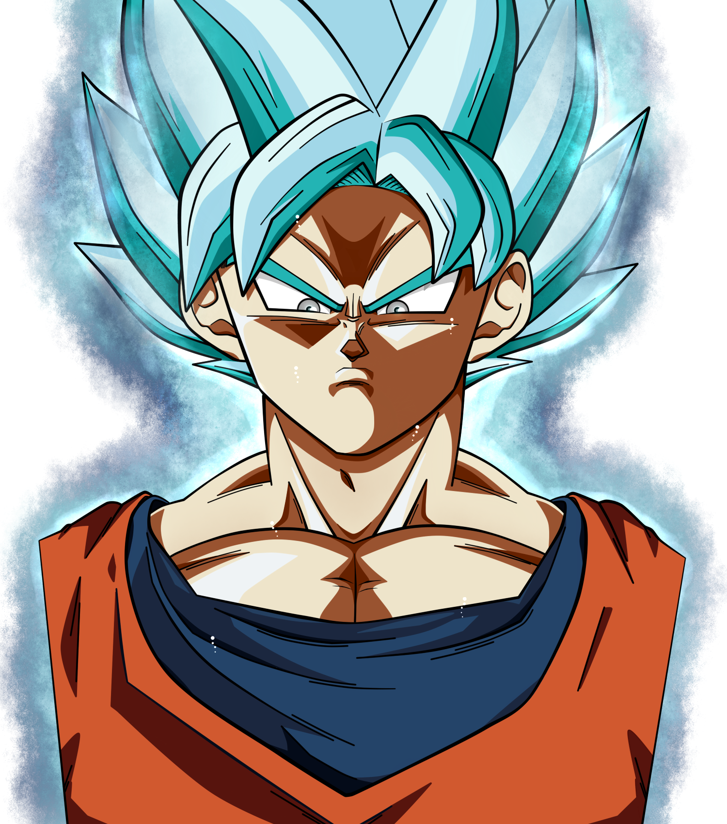 Goku Saiyajin Blue Ultra Instinct - Dragon Ball S by NuggetsMcfly on DeviantArt