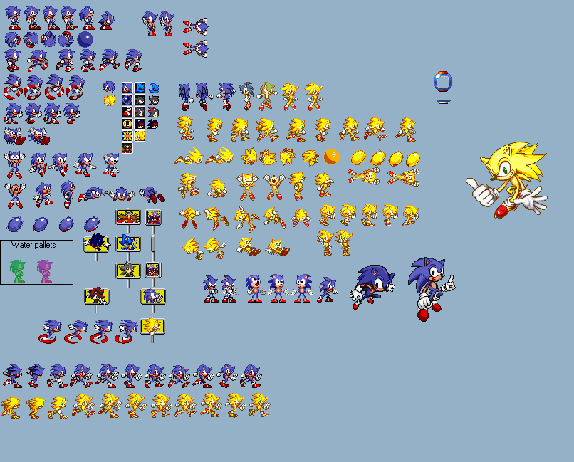 Sonic 1 Gba Remake Sonic Sprites By Ultraepicleader100 On Deviantart