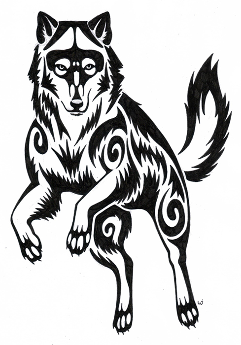 Wolf Tattoo by seYca on DeviantArt