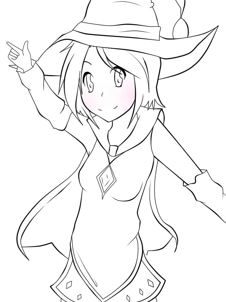 Anime Haloween Coloring Page 7 by aurorastar21 on DeviantArt