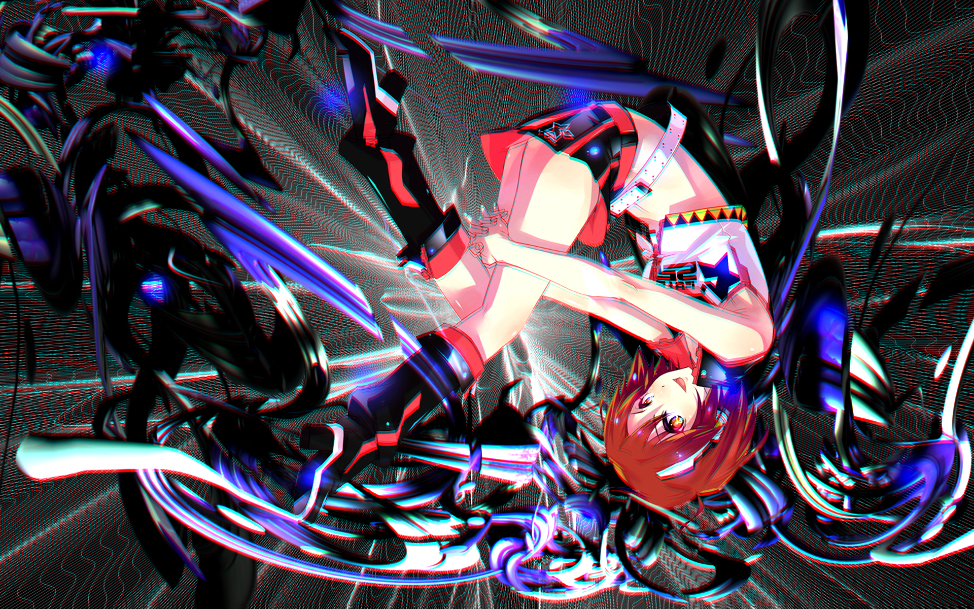 Digital Anime Girl Wallpaper with 3D Effect by Amanveth on ...